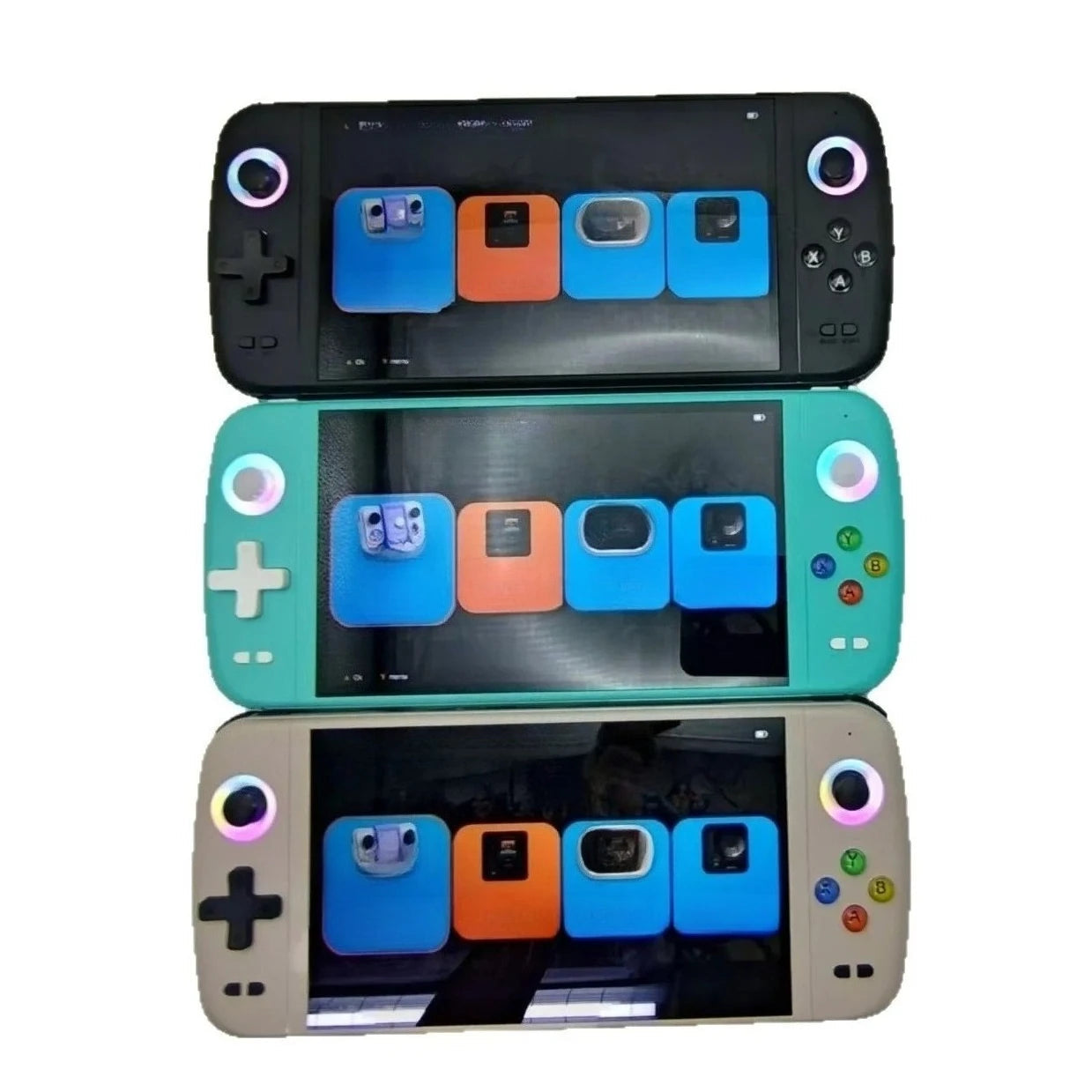M27 Portable Handheld Game Console 128G, Retro Video Gaming Console with Built-In 30000+ Games 30+ Emulators, 7 Inch IPS Screen