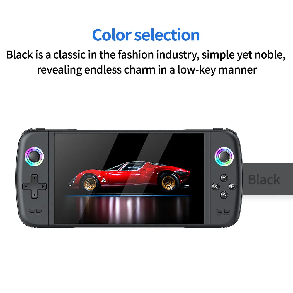 M27 Portable Handheld Game Console 128G, Retro Video Gaming Console with Built-In 30000+ Games 30+ Emulators, 7 Inch IPS Screen